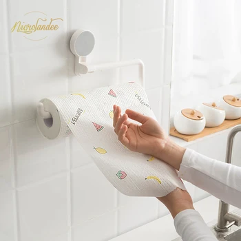 

NICROLANDEE 1 Roll Non-Woven Fabric Lazy Rags Wet and Dry Washable Disposable Dish Paper Towel Cloth for Kitchen Housework