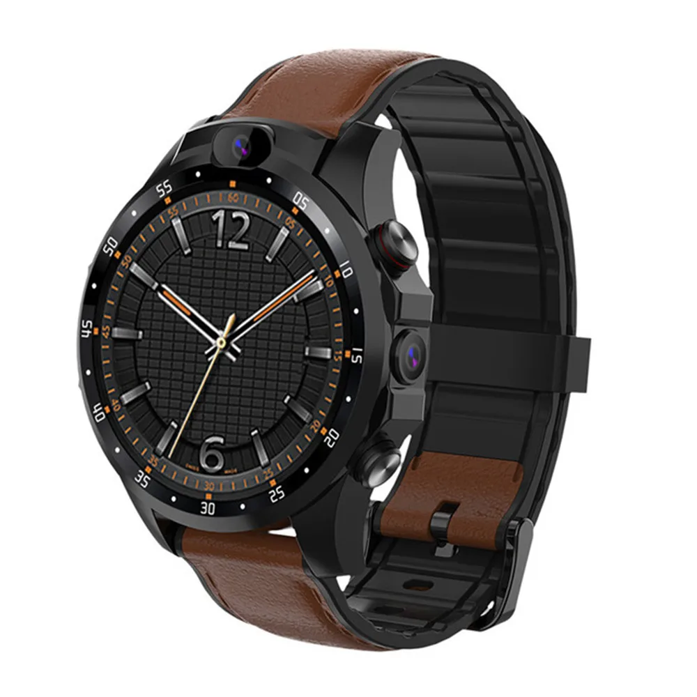 V9 Смарт-часы Android-телефон 3 ГБ+ 32 ГБ 5.0MP+ 5.0MP 800 мАч батарея gps Pport Smartwatch мужские IP67 водонепроницаемые PK X360 DM99 DM98 - Цвет: Brown