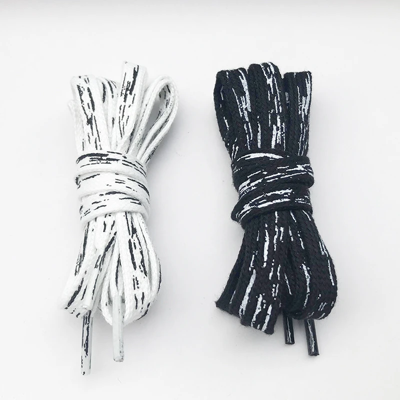 Adaptador AF1 air force one para zapatos de yuan, chaqueta de tinta negra y blanca, AJ1 grafiti, pincel de dibujos plano y de tendencia alta y baja|Cordones de zapatos| - AliExpress