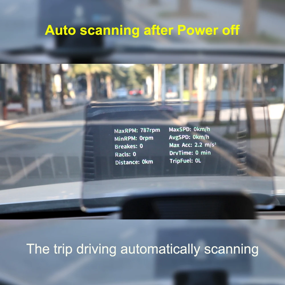 EANOP M70 новое зеркало HUD Дисплей OBD2 Авто сканер лобового стекла проектор KMH/MPH для универсальных автомобилей