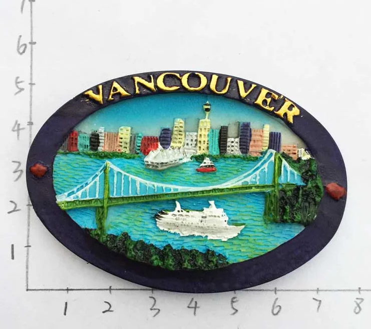 Canada Vancouver Huashimen bridge Fridge home decorationFridge AliExpress
