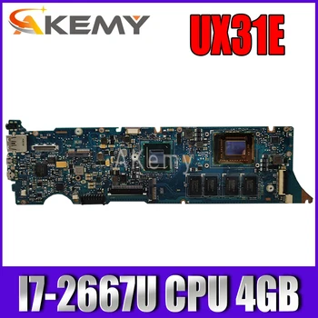 

Akemy UX31E Laptop motherboard I7-2667U CPU 4GB Ram For Asus UX31E Test mainboard UX31E motherboard test 100% ok