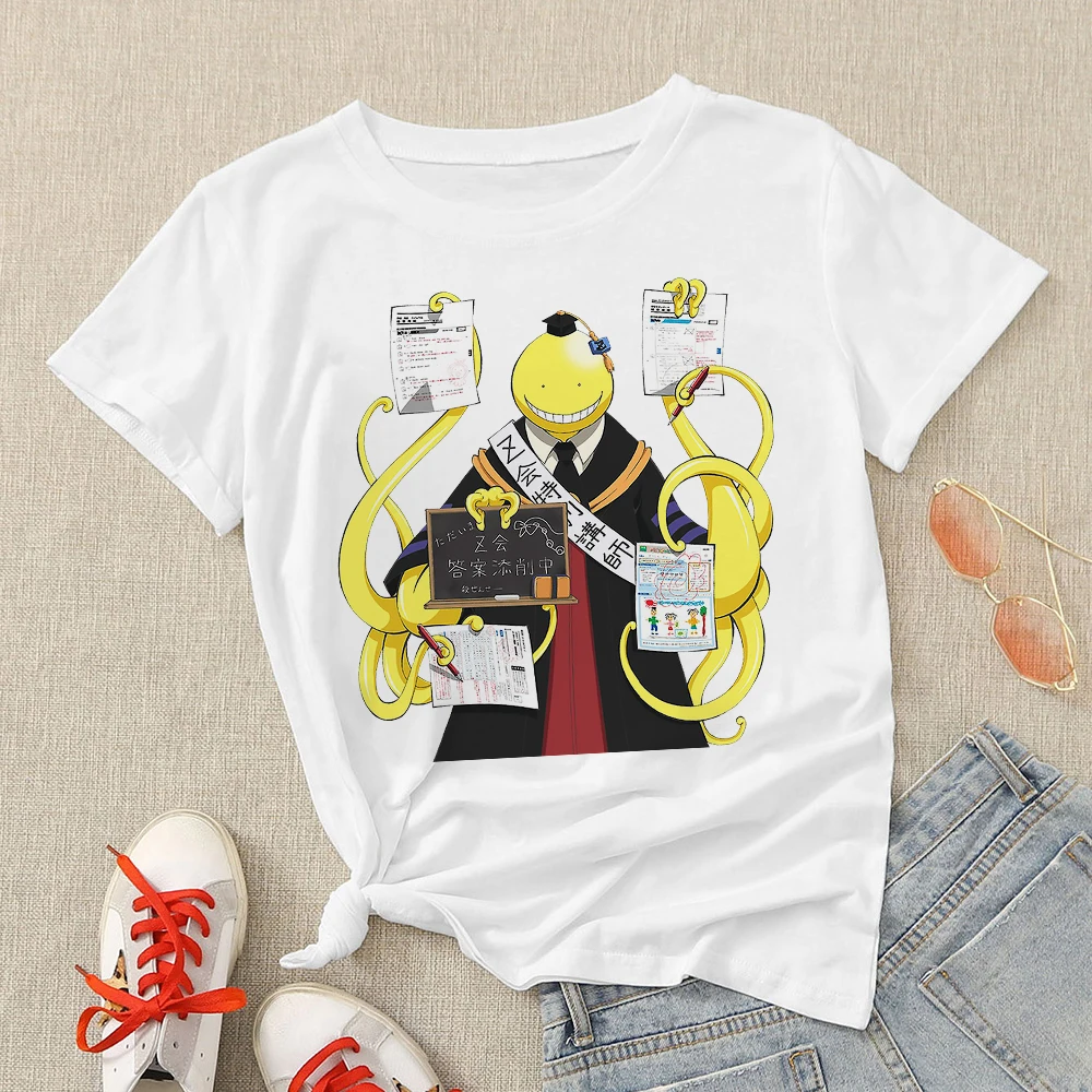 

Assassination Classroom Printed Women T-shirt Cute Kill teacher Anime Graphic Design Tshirt Japanese Female High Quality T Shirt
