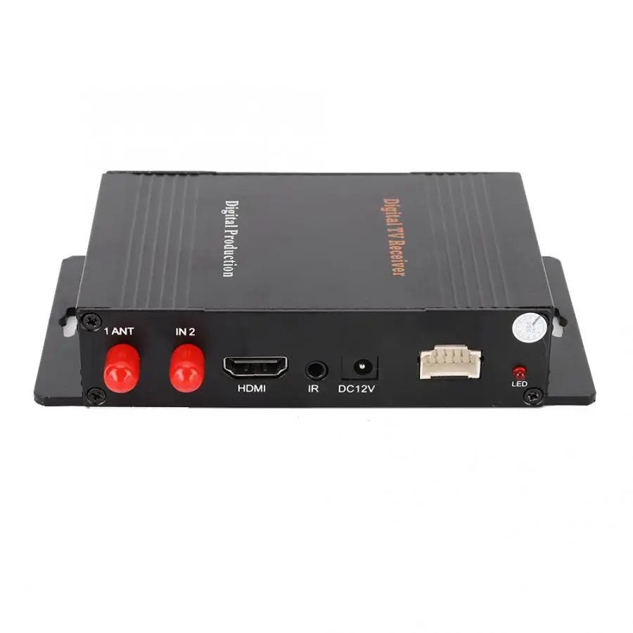 Автомобильное Цифровое ТВ-приставка цифровой ТВ-приемник DVB-T MPEG-4 двойной Антенный блок тюнера Автоаксессуары