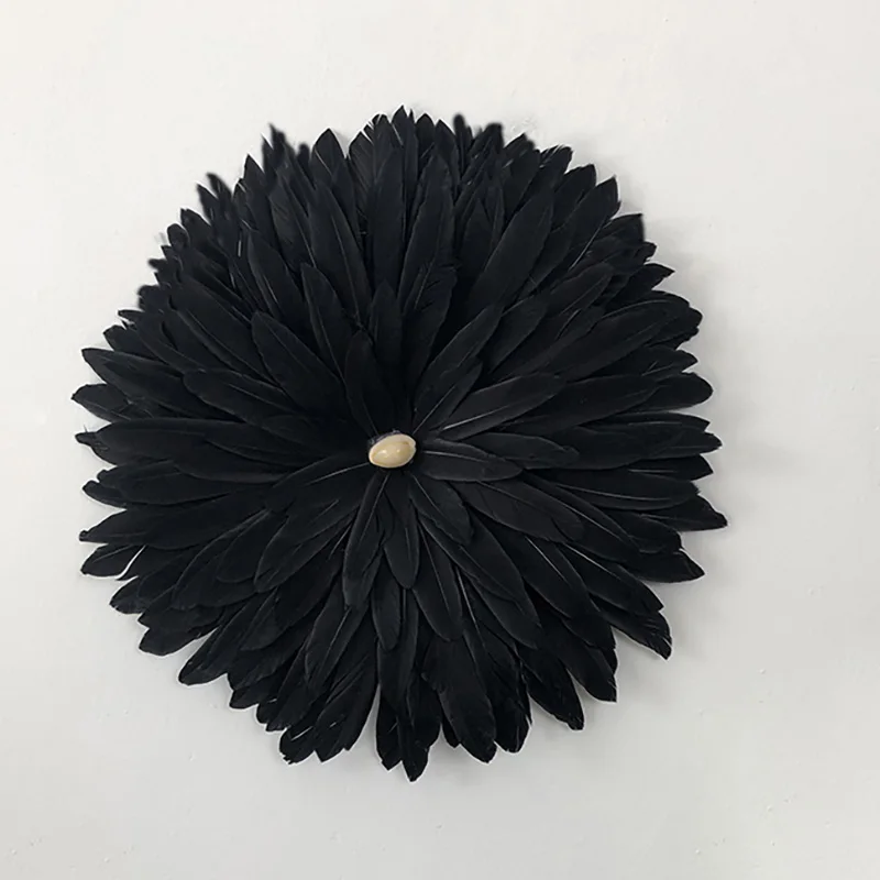 25cm Настенный Декор для дома, аксессуары, гобелен с перьями, изголовье мандалы, бохо, Деревенское мексиканское украшение для дома - Цвет: 25cm