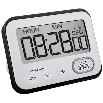 

WSFS Hot Digital Kitchen Countdown Timer: Teachers Classroom Counter Large LCD Loud netic Clip Kids Simple Clock Mini Small S