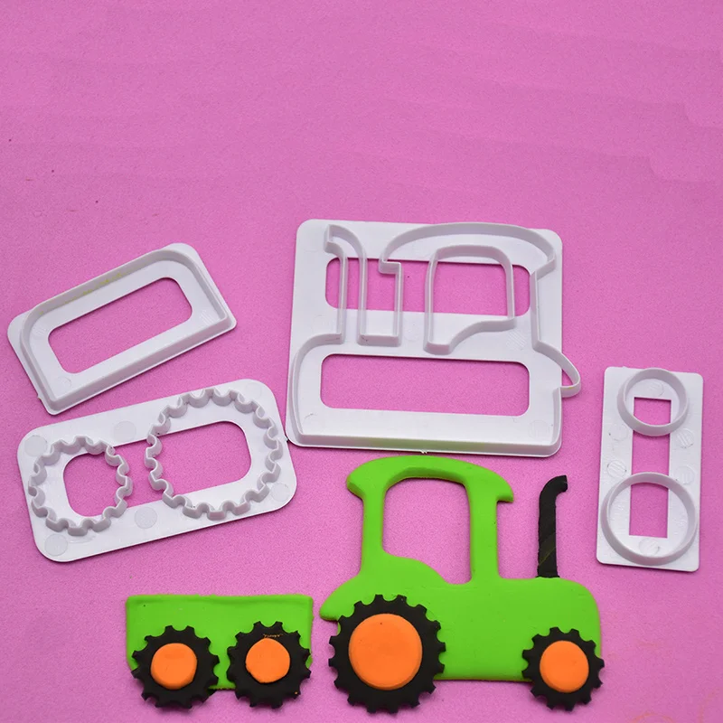 DIY Pig Sheep Cow Animal Train Cake Decorating Baking Tools Stencil Fondant Mold DIY Pig Sheep Cow Animal Train Cake Decorating Baking Tools Stencil Fondant Mold