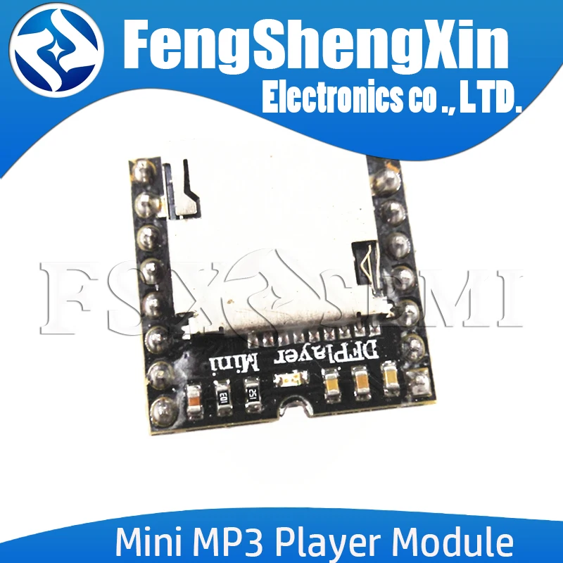 Mini MP3 Player Module Audio Board Audio Amplifier Board Mini MP3 DF Player Module Board MP3 Audio Voice Decode Board For Arduino Supporting TF Card U-Disk IO/Serial Port/AD DFPlayer