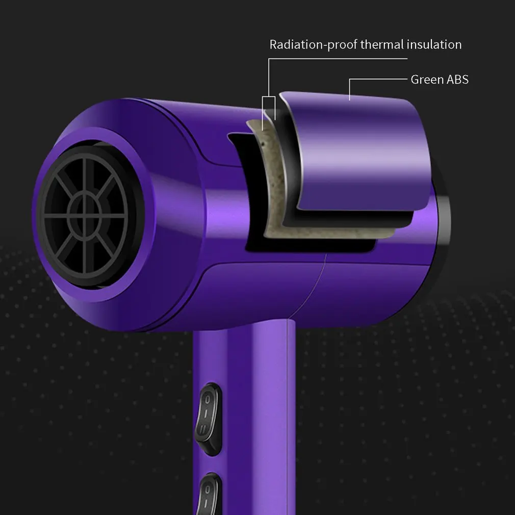 Многофункциональный бытовой высокой мощности фен для волос зд обои парикмахерский отрицательный ионизирующий фен Прямая
