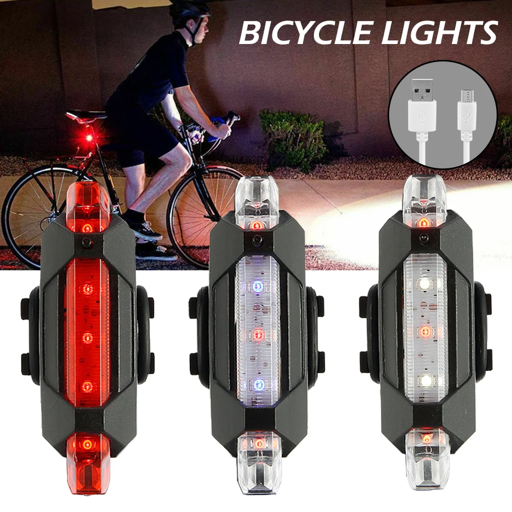 Waterproof Bicycle Front Back Light Set Tail light Road MTB Mountain Bike Rear Light Lamp Cycling Lantern Flashlight