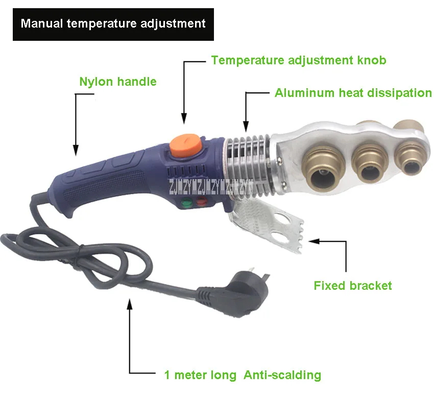 20-32 ручной термостат, термостат, сварочный аппарат для труб PPR PE, сварочный аппарат для пластиковых труб, 220 В, 900 Вт, 20 мм/25 мм/32 мм