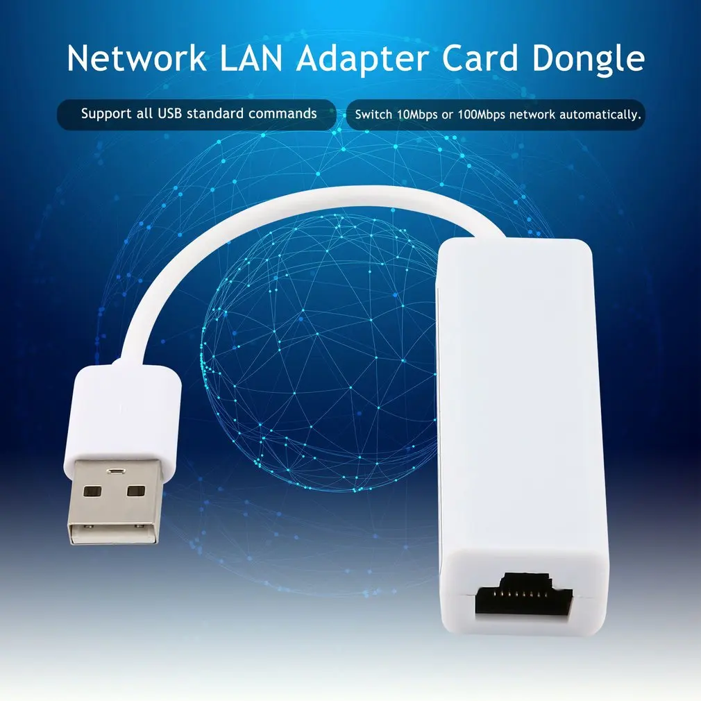 1 шт. Горячая по всему миру 100 Мб USB 1,1 для быстрой Ethernet 10/100 RJ45 сетевой адаптер LAN Карта ключ