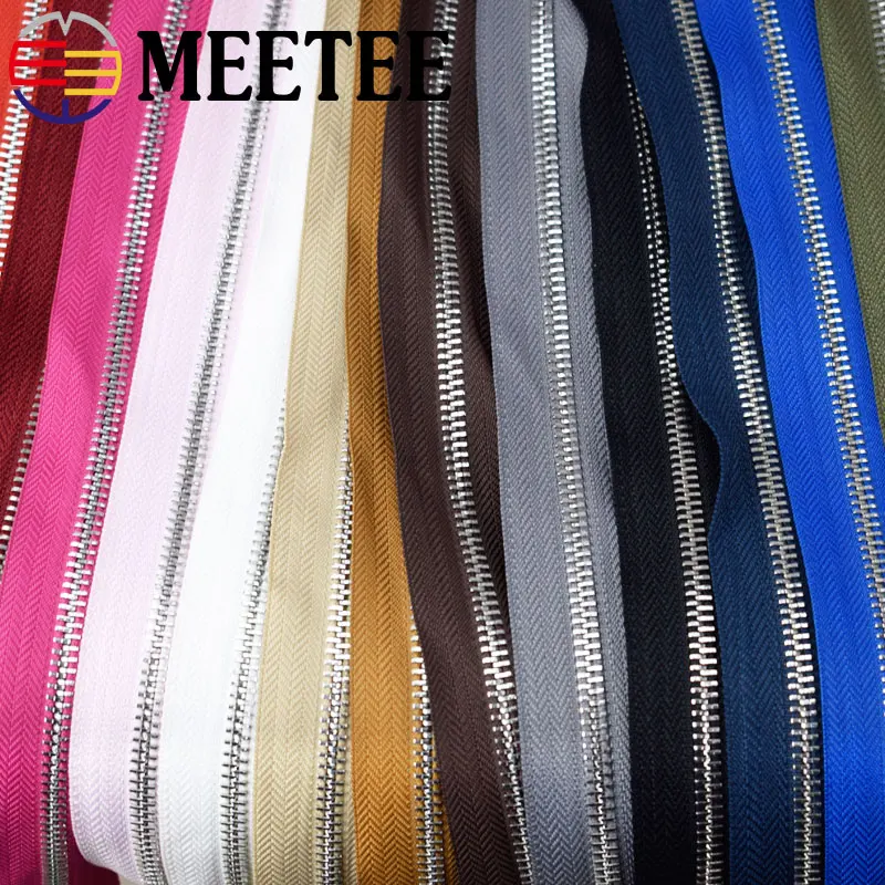 2 шт. Meetee 5# металлическая застежка-молния двойной конец длинная застежка-молния 120 см двойные ползунки замок для шитья пуховика одежда пальто аксессуары