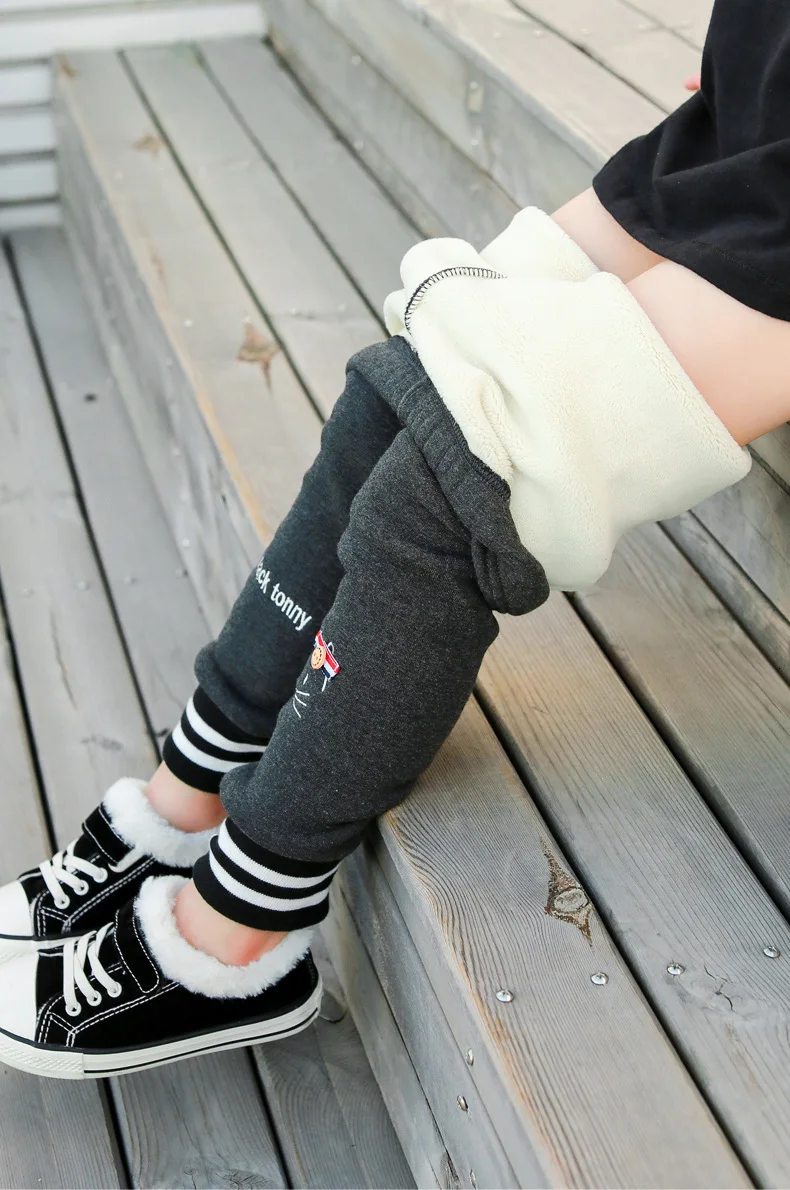 Girls Winter Leggings for Baby Girls Children Warm Trouser Kids Fashion Cotton Sute Thick Velvet Pants Clothing Toddler 2-6Y