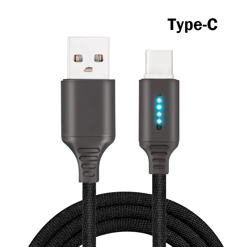 Зарядное устройство USB линия передачи данных быстрое зарядное устройство кабель для iOS 1 м USB кабель для зарядки данных type-C Micro USB Мобильный телефон 5A Android супер - Цвет: for Type-C