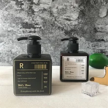 Ins диспенсер для мыла и шампуня для ванной, шикарный пластиковый коричневый цвет, портативная бутылка для хранения жидкого пресса, домашний 500 мл, 250 мл