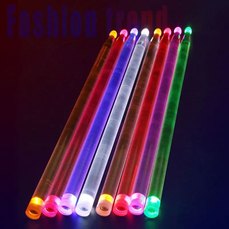 

LED Acrylic Drum Stick Noctilucent Glowing Stage Performance Luminous Drumsticks