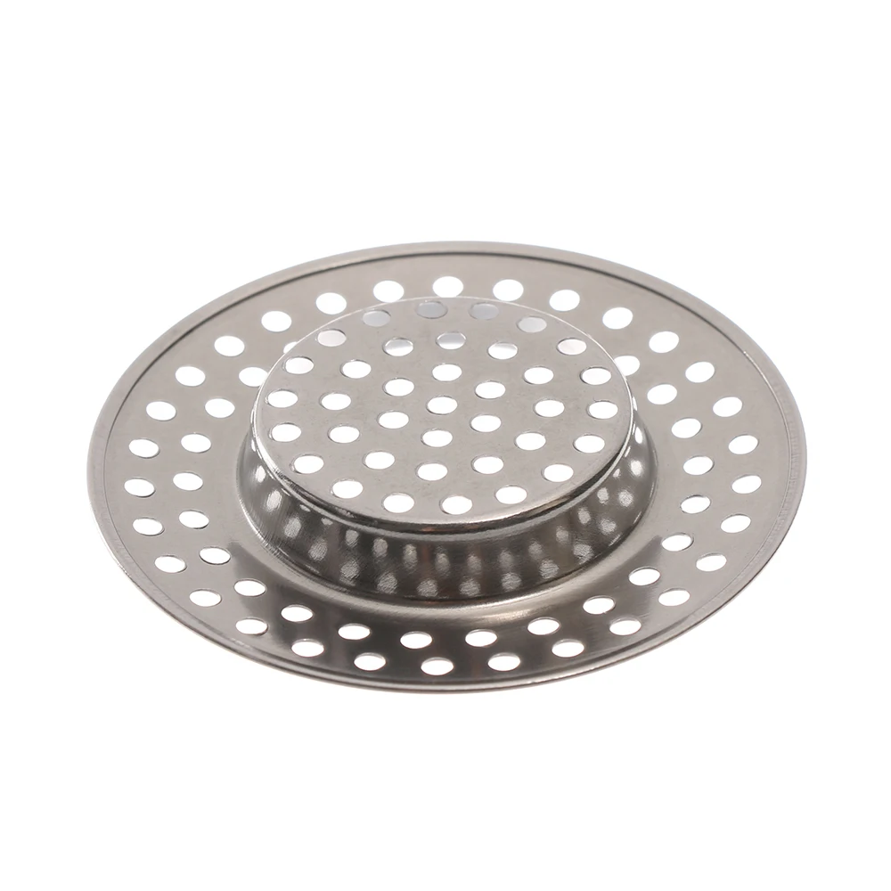 2 Filtri Per Scarico In Acciaio Inox, Per Lavello, Vasca Da Bagno, Doccia, Cattura Capelli, Diametro 6.8cm, Argento