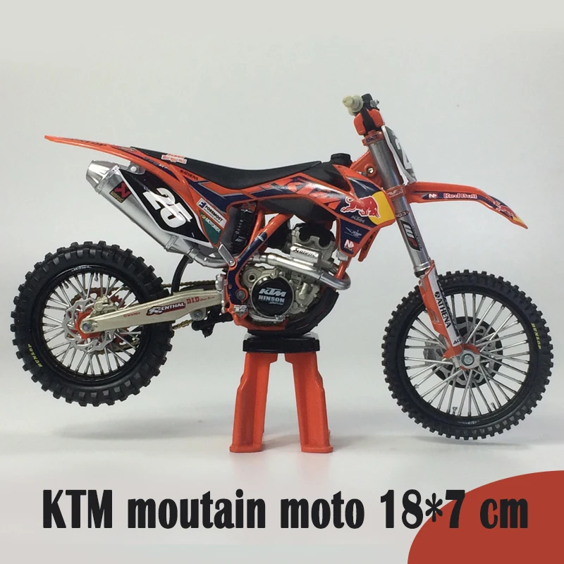 1:12 KTM Горный Спорт утилита KTM 450 EXC 09 мотоцикл с коробкой литья под давлением дисплей Модель Детский Рождественский подарок - Цвет: KTM moutain moto