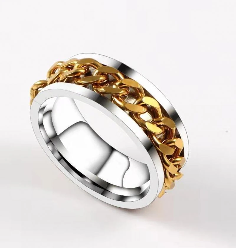 Punk Hollow Ring Silver Unisex Nail Ring Hip Hop Style_voghion.com