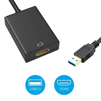 

USB3.0 to HDMI Converter 1080P Full HD Video Audio Multi-Display External Adapter for Windows 7/8/10 PC