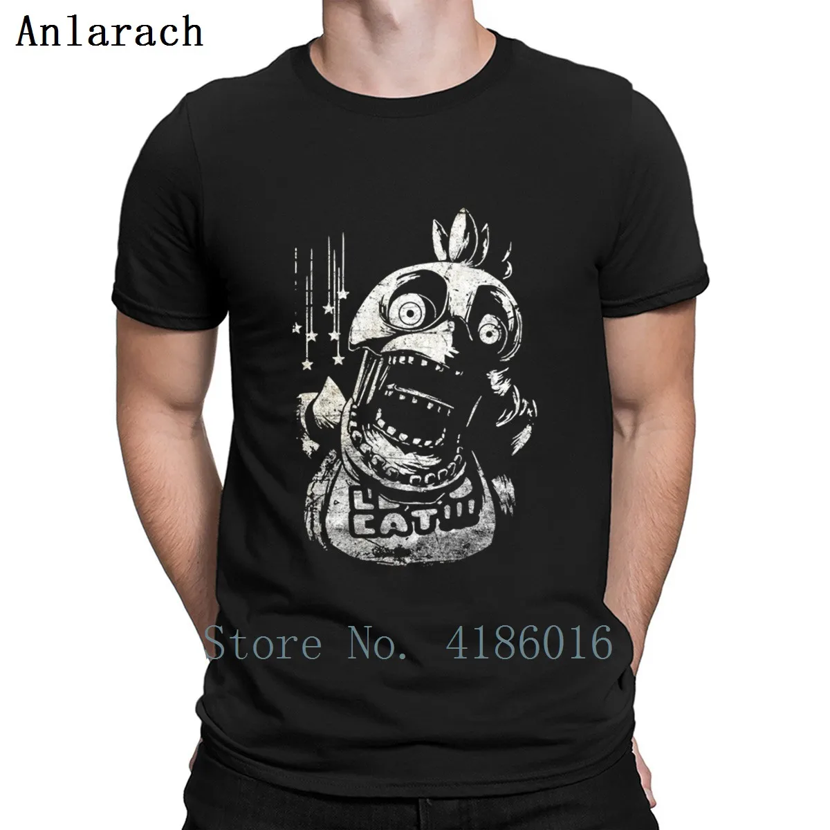 Chica Fnaf футболка дышащая одежда с принтом Весна более Размер 5xl хлопок Стандартный Свободная рубашка