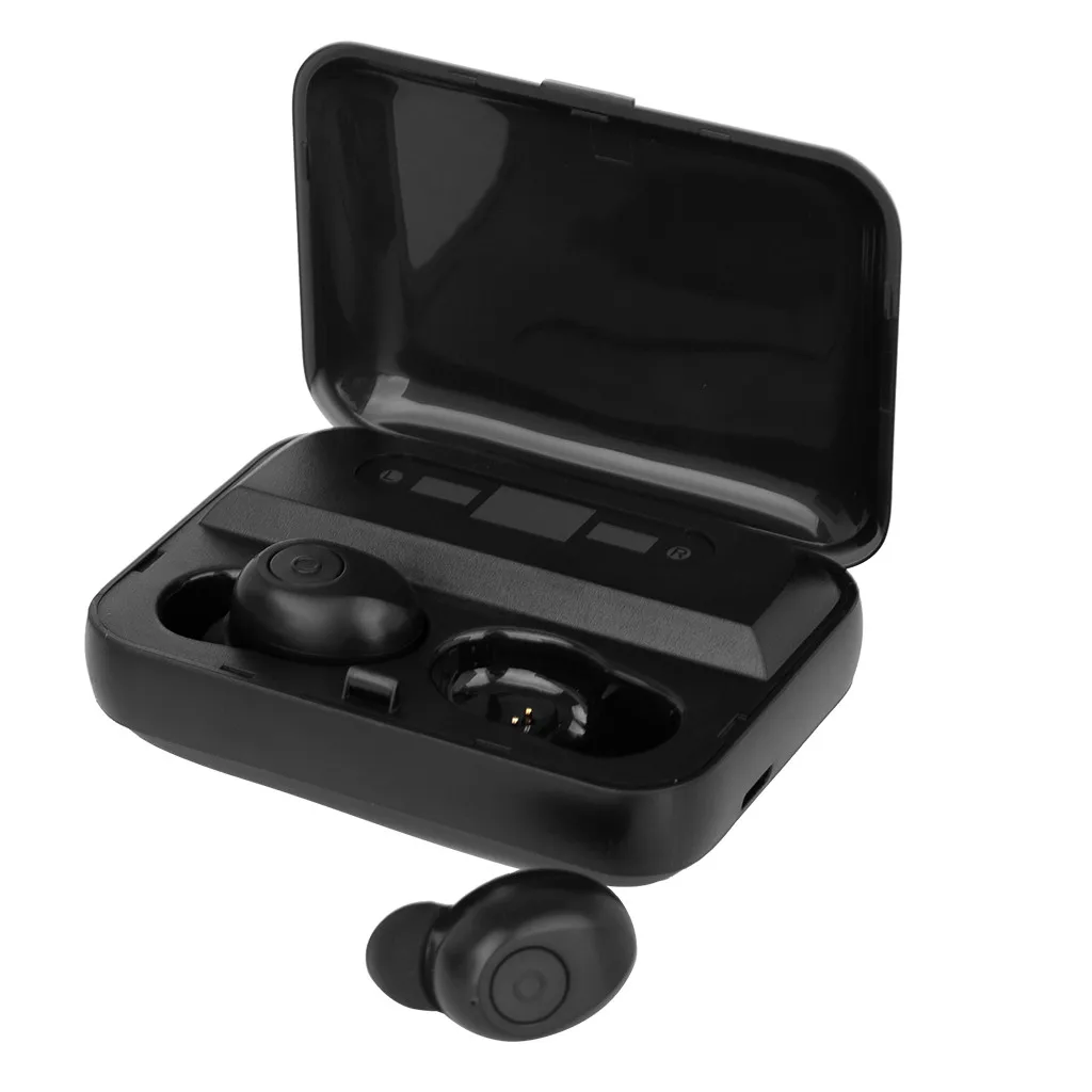 Ouhaobin TWS Bluetooth наушники с микрофоном в уши Беспроводная bluetooth гарнитура стерео наушники с зарядным устройством 1118#2
