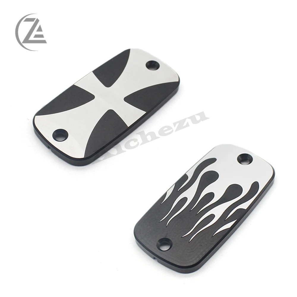 ACZ мотоциклетные сцепления тормозной жидкости Крышка Резервуара пламенный стиль