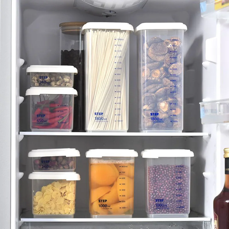 Пластиковая коробка для хранения пищевой герметичный резервуар кухонный