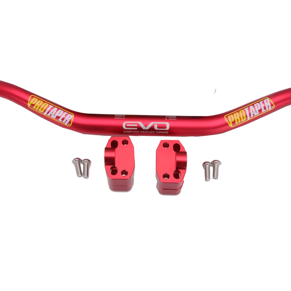 1-1/" 28 мм мотоциклетные ручки для руля колодки жир бар для Protaper PRO Yamaha KTM EXC CRF YZF250 KLX RMZ Dirt Pit Bike Motorcross - Цвет: Red B