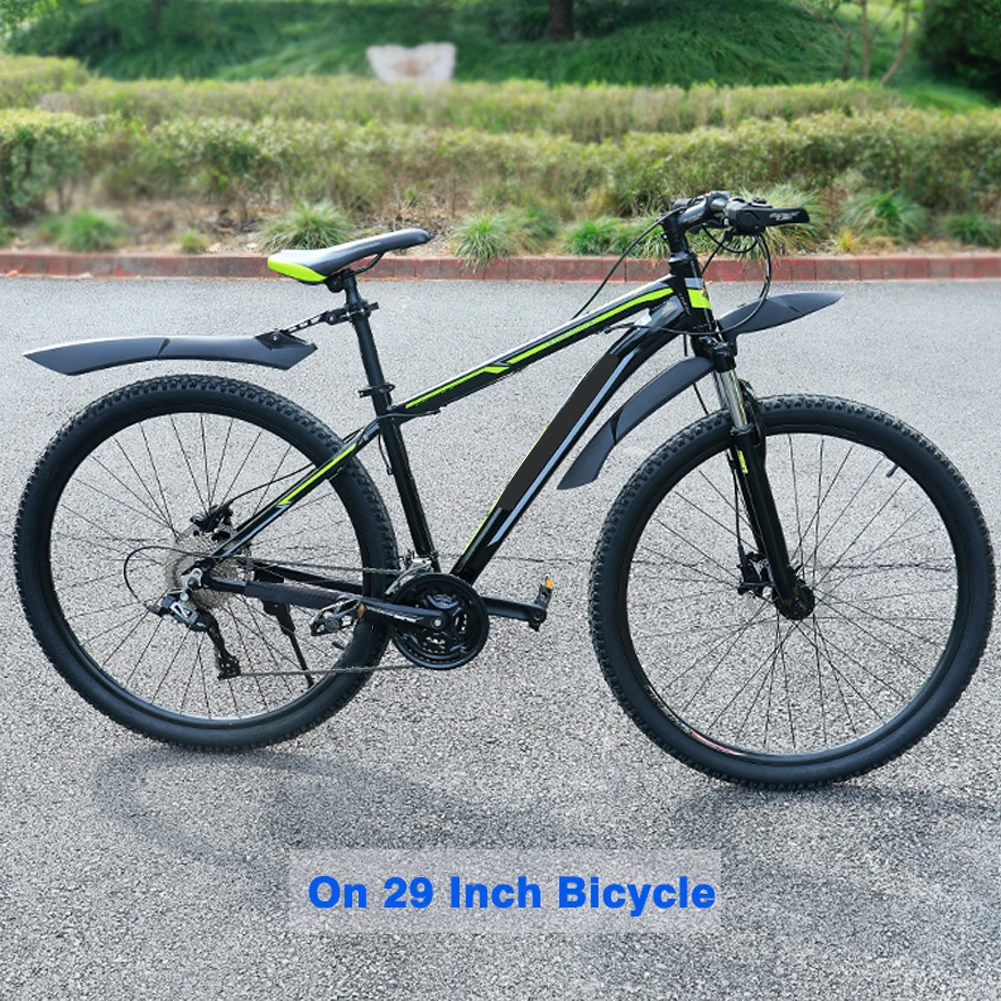 Велосипедное крыло для MTB 24, 26, 27,5, 29 дюймов, грязевые крылья, передние/задние колеса, крылья, крепление, дополнительная длина, ширина, глубокий паз