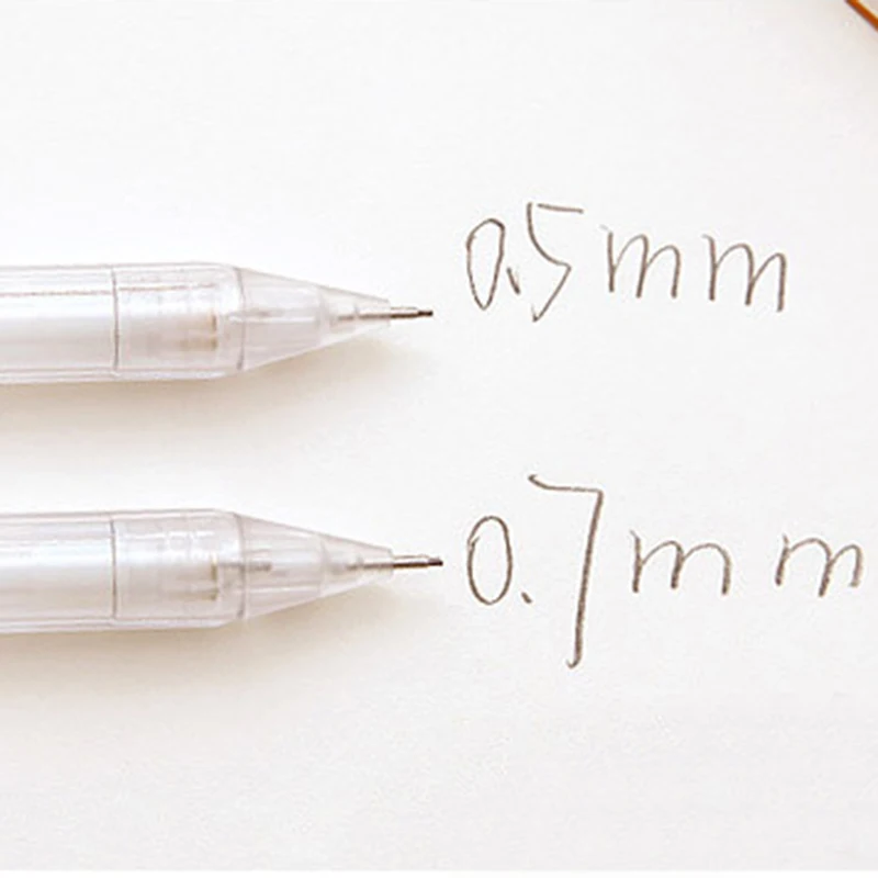 Милые каwaii пластиковые прозрачные механический карандаш прозрачный простой автоматический карандаши для детей корейские канцелярские школьные принадлежности