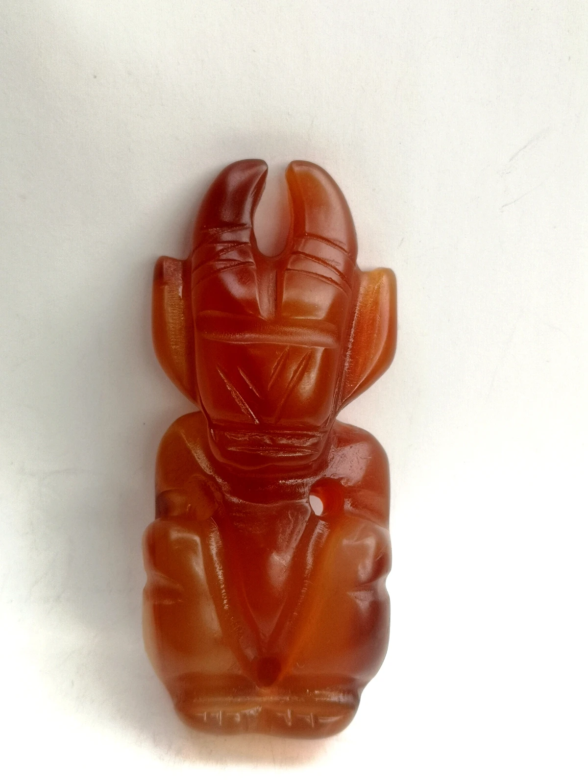 

YIZHU CULTUER коллекция произведений искусства Китай Oid натуральный красный резной Агат Хуншань культура человек кулон