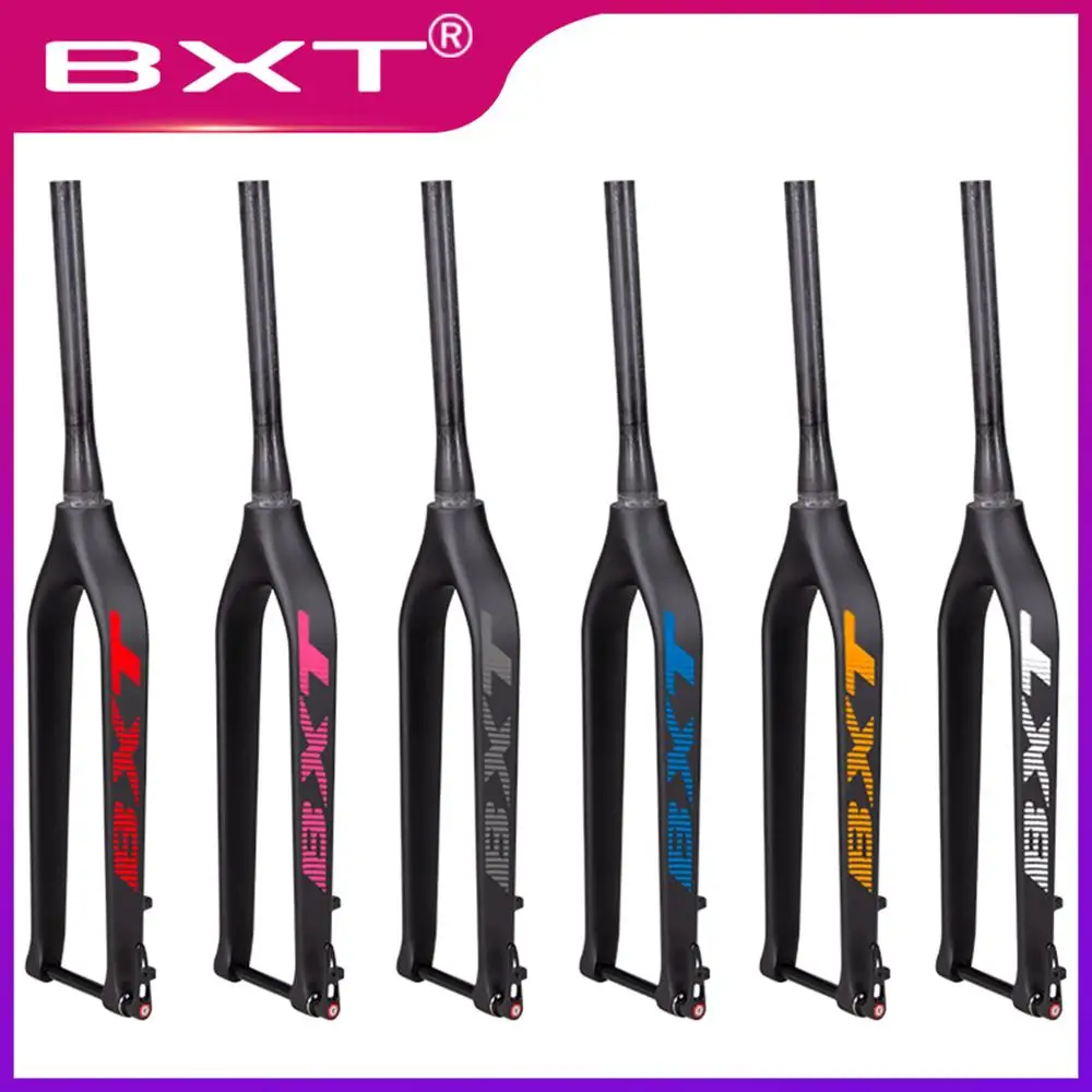 Новинка, BXT, Карбоновая вилка 29er, MTB, углеродная вилка, Велосипедная вилка, коническая через ось, 15 мм, велосипедная горная Велосипедная вилка 29, Велосипедная вилка