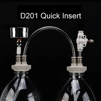 

Durable For Aquarium Adjustment Vavle Air Flow Home DIY CO2 Generator System Kit Water Plant Portable Accessories With Caps