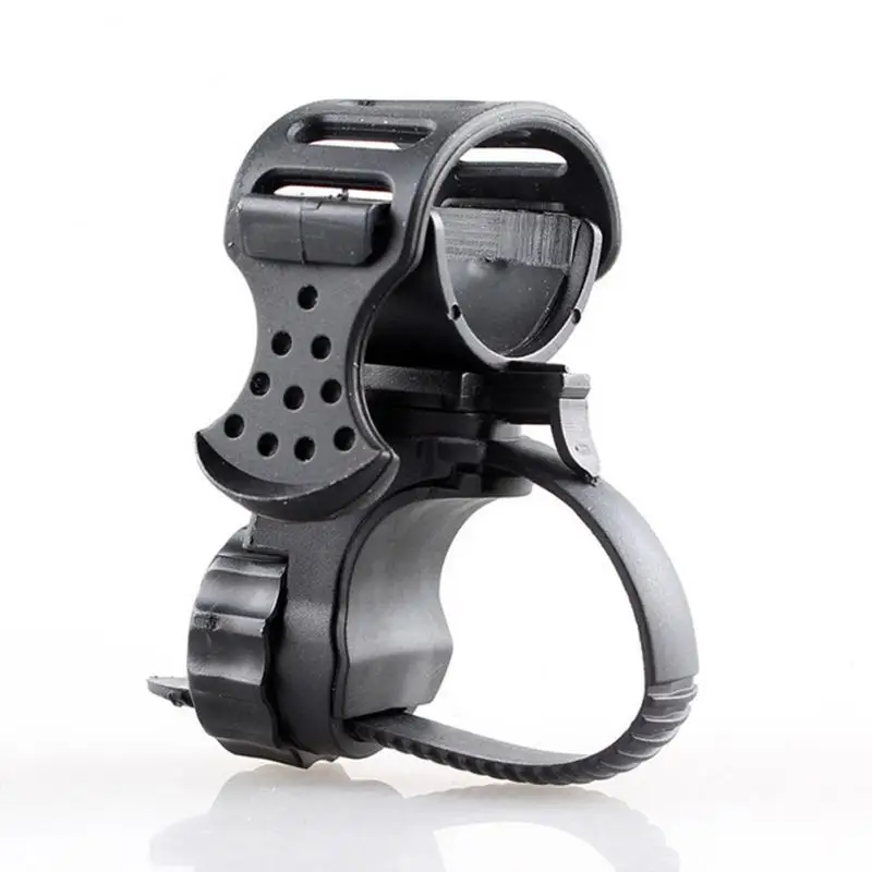 360 Degree Bike Light Holder Flashlight Torch Mount Holder Front Light Bracket Adjustable Clip Bike Accessories