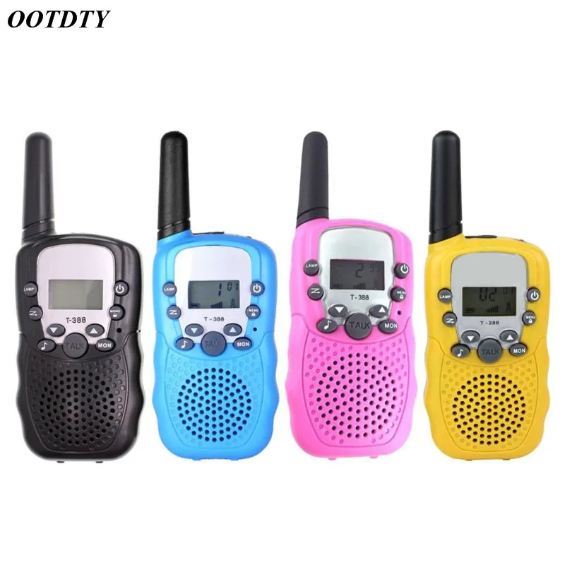 1Pair Child Kids Walkie Talkie Parenting Game Mobile Phone Telephone Talking Toy 3-5KM Range for kids