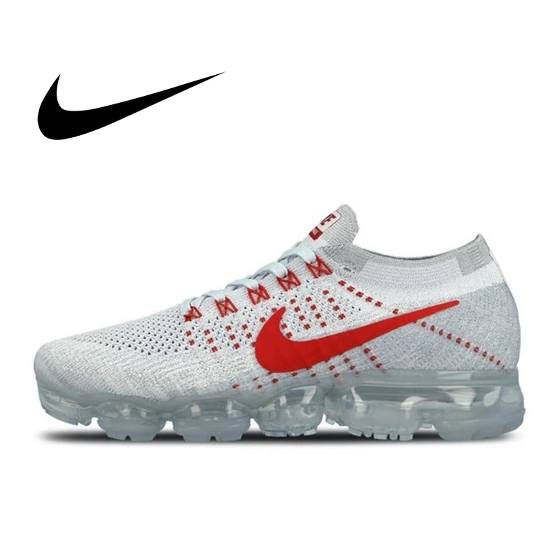 Оригинальный Nike Оригинальные кроссовки Air VaporMax быть правдой Flyknit Для мужчин бега уличная спортивная обувь на толстой подошве Классическая