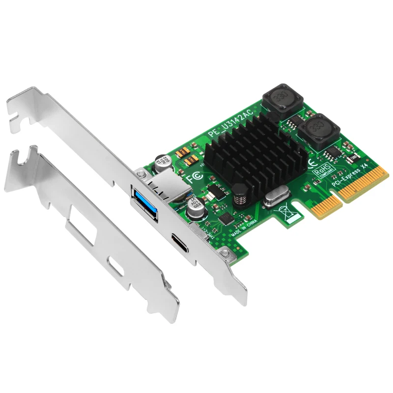 USB 3,1 Тип C PCIe Плата расширения PCI-e к type C и тип A 3,0 usb-адаптер 3,1 Gen 3 PCI Express контроллер концентратор для рабочего стола