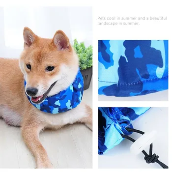 

Pet Cooling Scarf, Dog Necklace Drop Head, Summer Cooler Collar Dog Scarf Bandana, Including 4 Freezing Bags fashion accessories