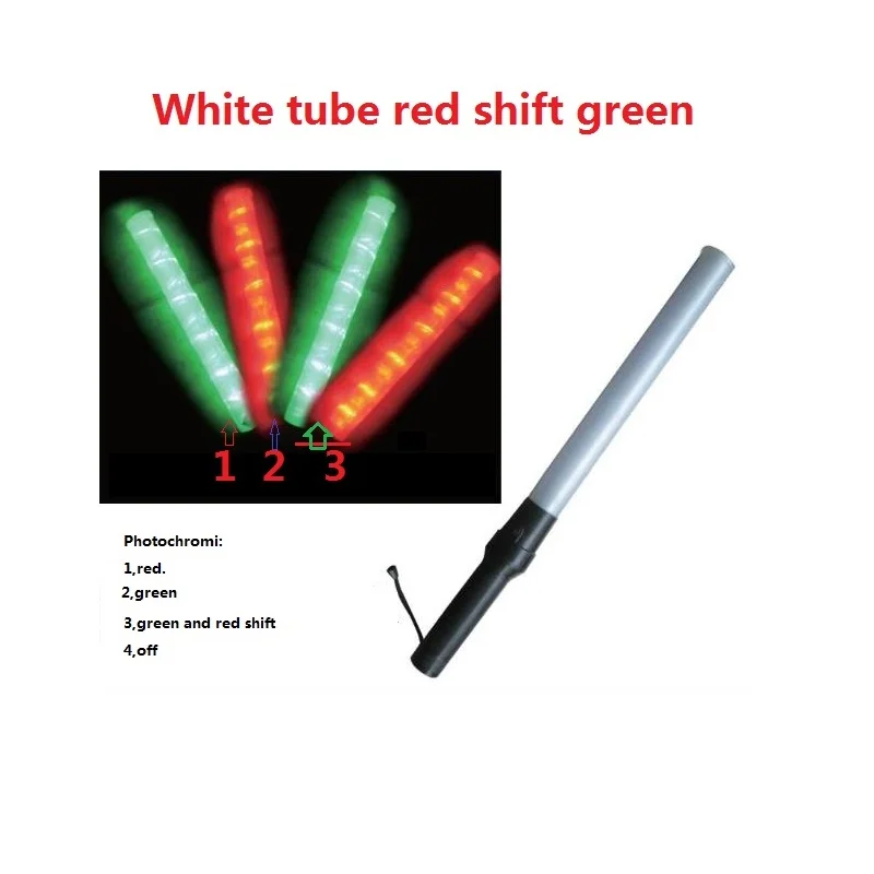 

54cm*4cm Outdoor White Tube LED Red Shift Green Traffic Safety Warning Baton