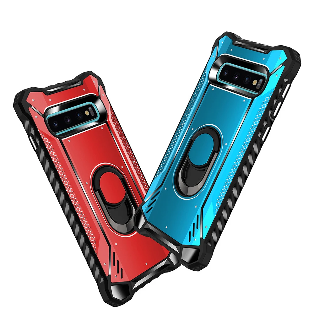 Армированный алюминиевый чехол с металлическим кольцом для samsung S10 Plus чехол сверхпрочный защитный чехол для samsung S9 Note 9 10 Plus S10e чехол