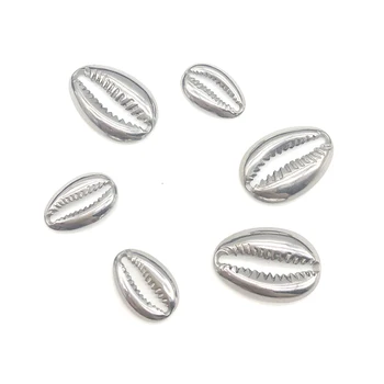 

5pcs/lot Stainless Steel Shell Connectors Charm Beads for DIY Bohemia Bracelet Necklace Jewelry Making Crafts Accessories