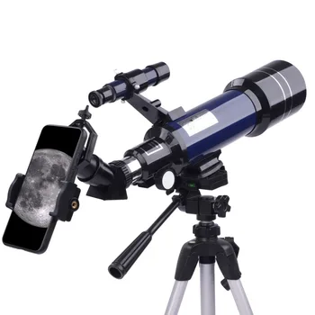 40070 Professional Astronomical Telescope 70mm Wide Angle Refractor Monocular Telescope With Retractable Tripod For Beginners