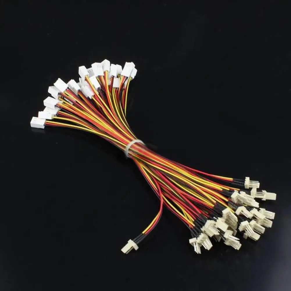 10Pcs 12V 3Pin PC Fan Power Splitter Extension Cable Set - Male to Female Connector Description Image.This Product Can Be Found With The Tag Names Cheap Computer Cables Connectors, Computer Cables Connectors, Computer Office, High Quality Computer Office