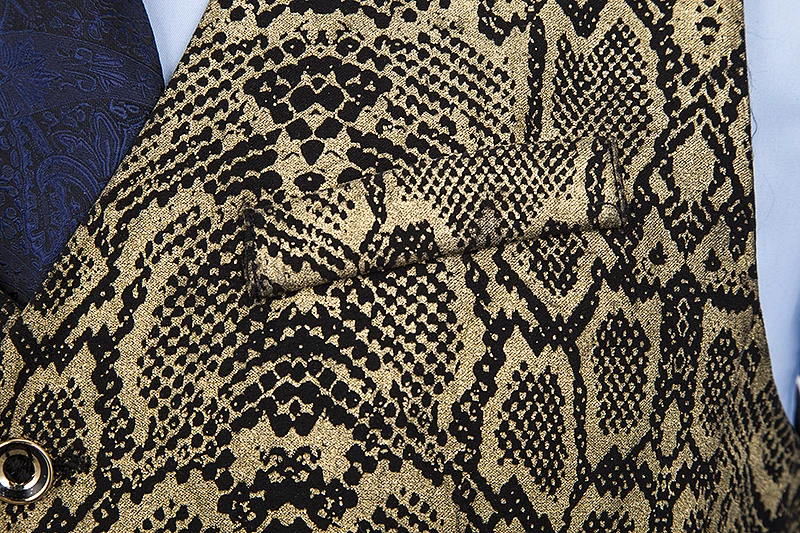 Модный блейзер с принтом, жилеты для мужчин, жилет с цветочным принтом, повседневный деловой жилет, однобортный жилет