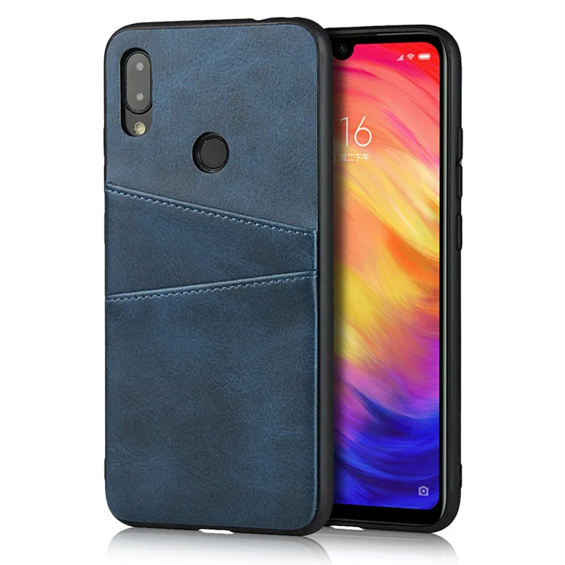 PDGB слот для карт силиконовый чехол для Xiaomi mi 9 8 Lite A2 Red mi 6 6A K20 Pro Note 7 Global винтажный кожаный чехол прочный Чехол