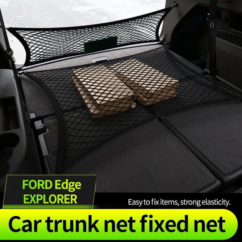 

Car trunk net fixed net Elastic mesh for storage and storage Car Back Rear Mesh Trunk Trunk Luggage For Ford explorer Edge