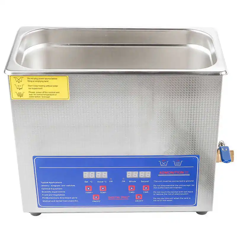 US $105.41 6L Ultrasonic Cleaner Digital Jewelry Glasses Watch Cleaning Washer Stainless Steel Bath Timer Tank Ultrasonic Cleaning Machine