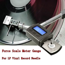 Цифровой проигрыватель Stylus Force измеритель масштаба датчик ЖК-подсветки Высокоточный отслеживание Guage+ аккумулятор для LP виниловой записи иглы